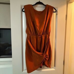 Free People Burnt Orange Mini Dress (S)